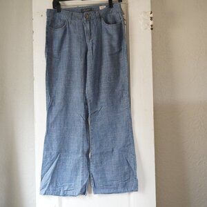 Level 99 Linen Light Wash Pants